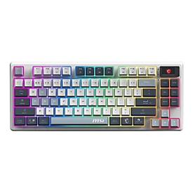 MSI FORGE GK600 - Tastatur - Hotswap-fähig - TKL - Hintergrundbeleuchtung - kabellos