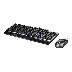 MSI Vigor GK30 combo - Tastatur-und-Maus-Set - hintergrundbeleuchtet - USB - Deutsch