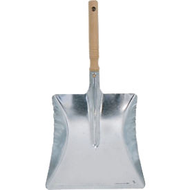 MSV Spirella Kehrschaufel, Metall verzinkt, B 220 x L 430 x H 120 mm, grau