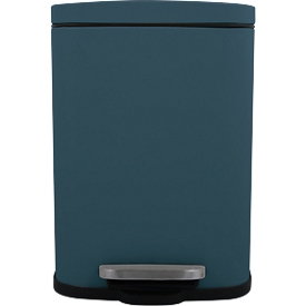 MSV Spirella Treteimer Akira, 5 l, eckig, Stahl matt, petrol