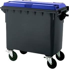Müllcontainer MGB 660 FD, Kunststoff,  660 l, schwarzblau