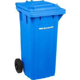 Mülltonne PRO 120 WAVE, 120 l, fahrbar, blau 