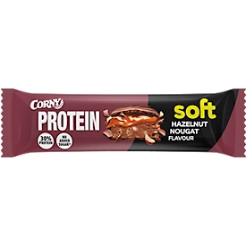 Müsliriegel Corny Protein Soft Hazelnut Nougat, Karton mit 12 Riegel je 45g 