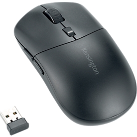 Muis Kensington MY430 EQ, draadloos, oplaadbare batterij, 6 knoppen en scrollwiel, 1000/1600/2400 dpi, PCR, zwart