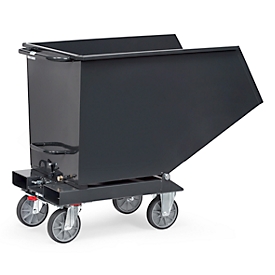 Muldenkipper 4704, 800 l, anthrazit RAL 7016, ohne Ablasshahn und Sieb