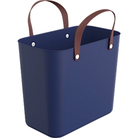 Multibag ALBULA "Style", 25 Liter, bis 40 kg, ergonomische Griffe, Recyclingkunststoff, L 400 x B 235 x H 340 mm, blau
