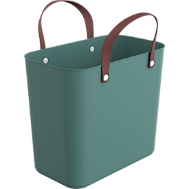 Multibag ALBULA "Style", 25 litres, jusqu'à 40 kg, poignées ergonomiques, plastique recyclé, L 400 x l 235 x H 340 mm, vert