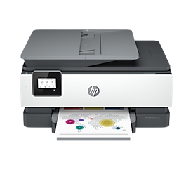 Multifonctionnel à jet d'encre HP OfficeJet 8012e, couleur/N&amp;B, 3-en-1, USB/WLAN, impression automatique recto-verso/mobile, jusqu'à A4, cartouches d'encre CMYK incluses