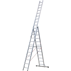 Multifunctionele ladder 3-delig, 3x6 sporten