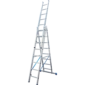 Multifunctionele ladder van aluminium 3 x 8 sporten