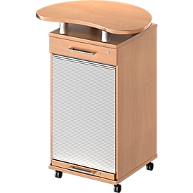 Multifunctionele wagen TETRIS WOOD - B 822 x D 580 x H 1118 mm - beukenpatroon - ons merk Schäfer Shop Genius