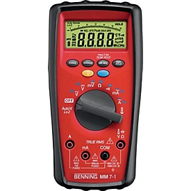 Multimètre MM 7-1 0,00001 V-1 000 V CA/CC VRAIE VALEUR EFFECTIVE BENNING