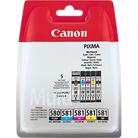 Multipack 4 stuks Canon inktcartridge PGI-580/CLI-581 C/M/Y/K