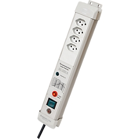 Multiprise de protection contre les surtensions brennenstuhl® Premium-Line, jusqu'à 60000 A, 4x, interrupteur, affichage optique, IP20, longueur du câble 1,8 m, plastique, gris