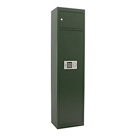 Munitionsschrank Waffenschrank Rottner Gun 5 Cargo, Elektronikschloss, B 370 x T 265 x H 1500 mm, Stahl, grün