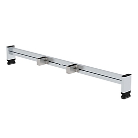 Munk retrofit traverse, nivello® ladderschoen, incl. bevestigingsmateriaal, B 1,2 m, stijlhoogte 73 mm