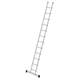 Munk single rung ladder, aluminum, W 350 mm, rung spacing 280 mm, load capacity up to 150 kg, 12 rungs