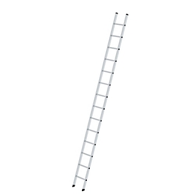 Munk® Sprossen-Anlegeleiter, Aluminium, Traglast 150 kg, Sprossenabstand 280 mm, B 350 mm, 14 Sprossen