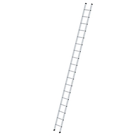 Munk® Sprossen-Anlegeleiter, Aluminium, Traglast 150 kg, Sprossenabstand 280 mm, B 350 mm, 18 Sprossen