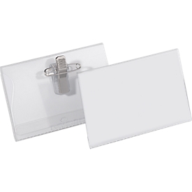 Naambadges met combiklem, 40 x 75 mm, 50 stuks