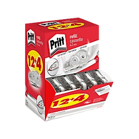 Nachfüllkassette Pritt, für Korrekturroller Refill Flex, Multipack à 16 Stück, L 12 m x B 4,2 mm