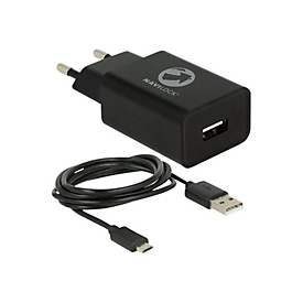Navilock Tragant - Netzteil - 12 Watt - 2.4 A (USB) -