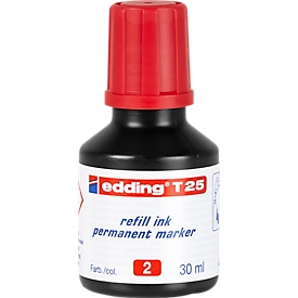 Navul-inkt edding T25 (druppeldosering), rood