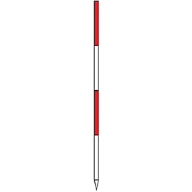 NEDO Fluchtstab 2m STA, steckbar, Stahl, Ø 24 mm, PVC-ummantelt, mit Spitze