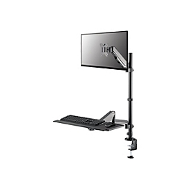 Neomounts DS90-325BL1 - Befestigungskit (voll beweglicher Arm) - Sitz-Steh-Arbeitsplatz - für LCD-Display / PC-Ausrüstung - Stahl - Schwarz