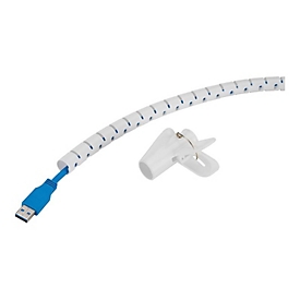 Neomounts - Kabelmanagement-Tülle - für 1-3 Kabel, universell - weiß - 2 m