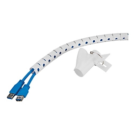 Neomounts - Kabelmanagement-Tülle - für 1-4 Kabel, universell - weiß - 2 m