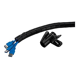 Neomounts - Kabelmanagement-Tülle - für 1 - 5 Kabel, universell - Schwarz - 2 m
