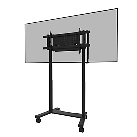 Neoumounts by Newstar mobiler Monitorständer FL55-975BL1 MOVE Lift XL, für 1 Display 75-115"/bis 160 kg, motorisiert, höhenverstellbar, Stahl, schwarz