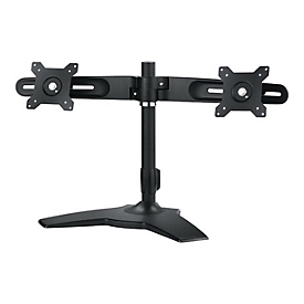 Neovo DMS-01D - Aufstellung - für 2 LCD-Displays - Kunststoff, Stahl, Aluminiumlegierung - Schwarz, Silber - Bildschirmgröße: bis zu 61 cm (bis zu 24 Zoll)