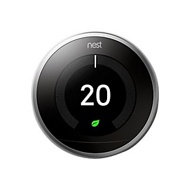 Nest Learning Thermostat 3rd generation - Thermostat - 802.11b/g/n, Bluetooth 4.0, 802.15.4 - rostfreier Edelstahl
