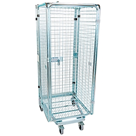 Nestbare metalen container, type antidiefstal, draagvermogen 500 kg