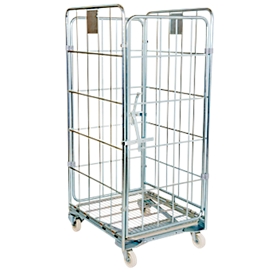 Nestbare rolcontainer, 4-zijdig, draagvermogen 500 kg