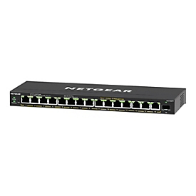 Netgear 16-Port High-Power PoE+ Gigabit Ethernet Plus Switch (231W) with 1 SFP port (GS316EPP) - Géré - Gigabit Ethernet (10/100/1000) - Full duplex - Connexion Ethernet - supportant l'alimentation via ce port (PoE)
