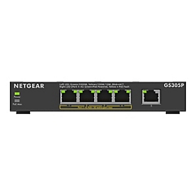 NETGEAR 300 Series GS305P - Version 3 - Switch - SOHO - unmanaged - 5 x 10/100/1000 (4 PoE+)