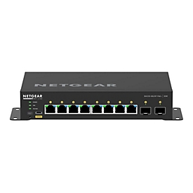 NETGEAR AV Line M4250-8G2XF-PoE+ - Switch - L3 - managed - 8 x 10/100/1000 (8 PoE+) + 2 x 10 Gigabit SFP+ - Seite-zu-Seite-Luftstrom