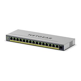 NETGEAR Easy Smart GS116EP - Switch - L3 - Smart - 1 x 10/100/1000 + 15 x 10/100/1000 (PoE+) - Desktop, wandmontierbar