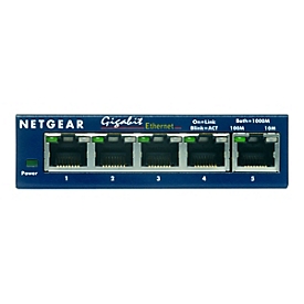 Netgear GS105 - Switch - 5 x 10/100/1000 - Desktop