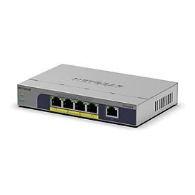 NETGEAR GS105PP - Switch - unmanaged - 1 x 10/100/1000 + 4 x 10/100/1000 (PoE+) - Desktop, wandmontierbar - PoE+ (83 W)