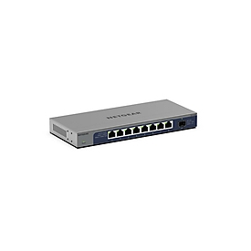Netgear GS108X - Switch - unmanaged - 8 x 10/100/1000 + 1 x 10 Gb Ethernet SFP+ (Uplink)