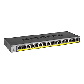 Netgear GS116PP - Non-géré - Gigabit Ethernet (10/100/1000) - Connexion Ethernet - supportant l'alimentation via ce port (PoE) - Grille de montage