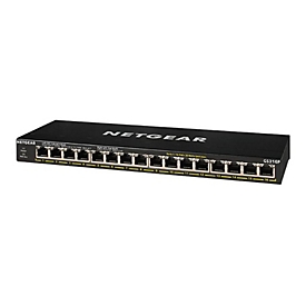 Netgear GS316P - Non-géré - Gigabit Ethernet (10/100/1000) - Full duplex - Connexion Ethernet - supportant l'alimentation via ce port (PoE) - Montage mural