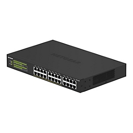 NETGEAR GS324P - Switch - unmanaged - 16 x 10/100/1000 (PoE+) + 8 x 10/100/1000 - an Rack montierbar, Desktop - PoE+ (190 W)