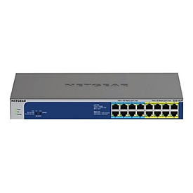 NETGEAR GS516UP - Switch - unmanaged - 8 x 10/100/1000 (PoE+) + 8 x 10/100/1000 (PoE++) - Desktop, an Rack montierbar - PoE++ (380 W)