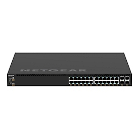 NETGEAR M4350 Series M4350-24G4XF - Switch - L3 - managed - 24 x 10/100/1000 (PoE+) + 4 x SFP+ - Luftstrom von vorne nach hinten