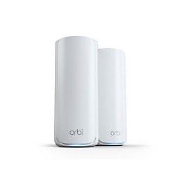 NETGEAR Orbi 770 Series RBE772 - WLAN-System - (Router, Extender) - bis zu 418 m² - Netz 1GbE, Wi-Fi 7 Multi-Band